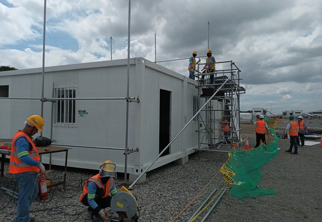 Site works at the NSCR Mabalacat Depot
