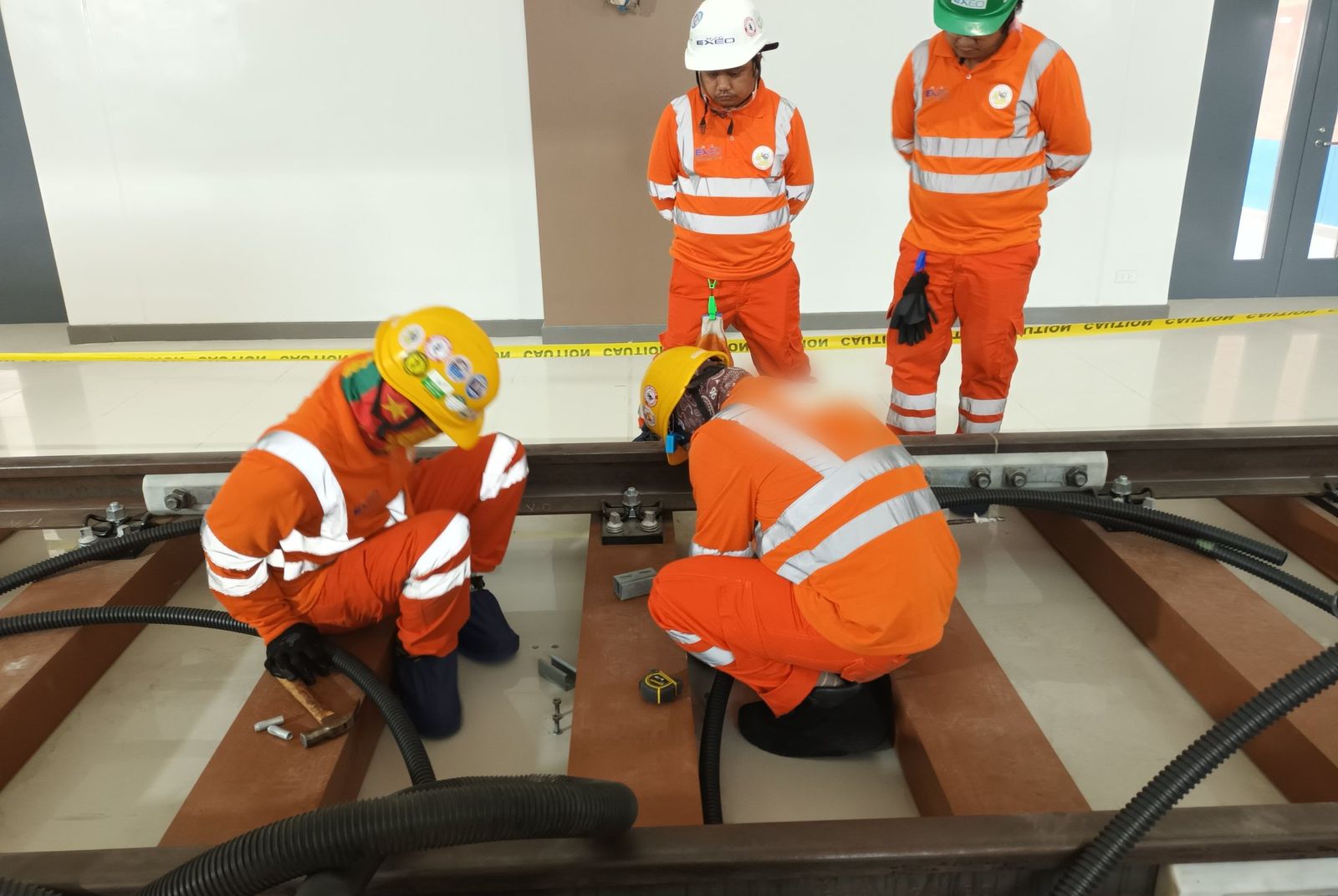 Interlocking mock-up installation at the Philippine Railways Institute